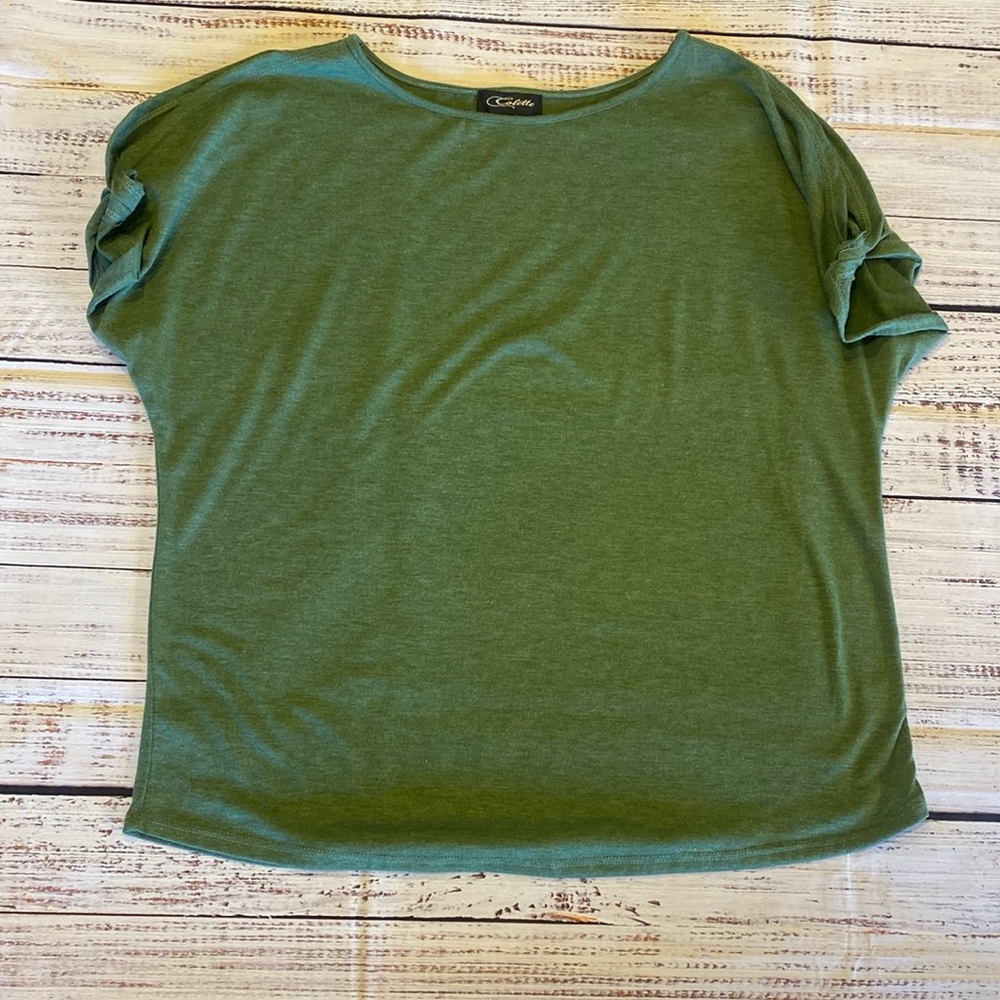 Colette Romey Cold Shoulder Knit Top size medium - Picture 3 of 7
